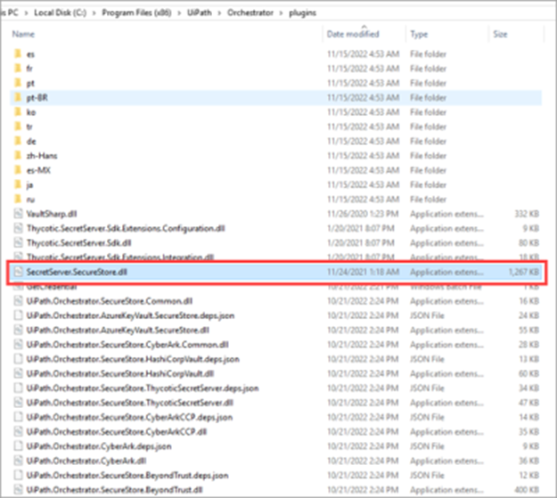 Uipath- Securestore DLL