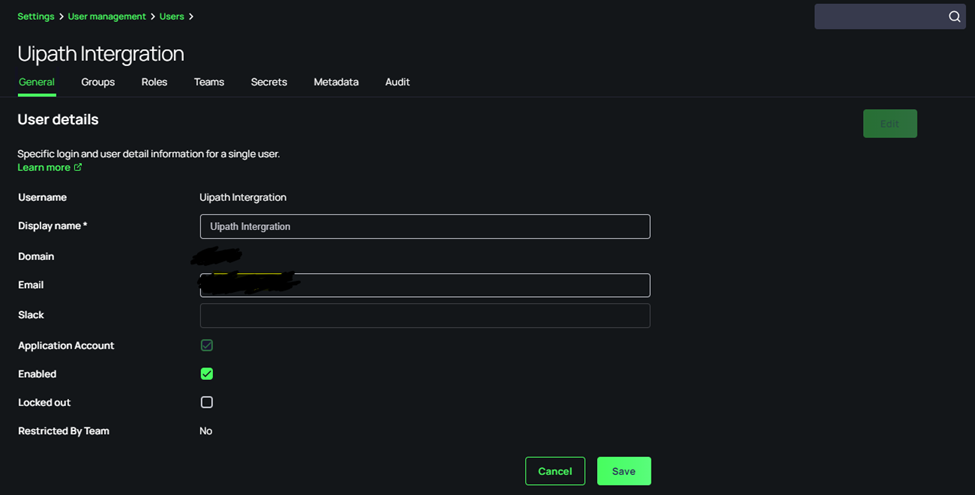 Uipath-Secret Server